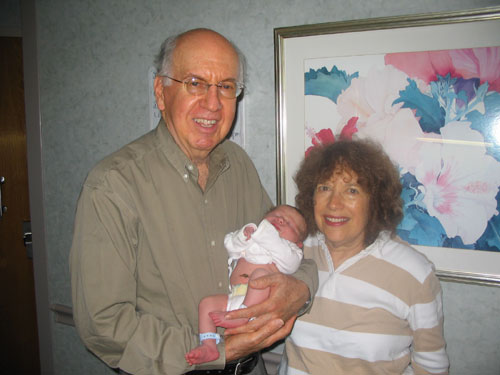 Max with Grandpa Herb and Bubbe Selma